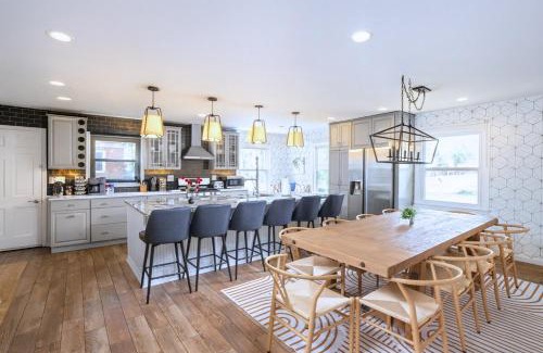 Indianapolis Casa | Stylish Oasis with Heated Saltwater Pool, Games, Fire Pits, Sleeps 12