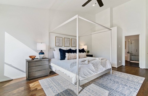 Desert View Village Casa | Stylish Southwest Retreat: Quiet Neighborhood, Heated Pool, Foosball, Privacy