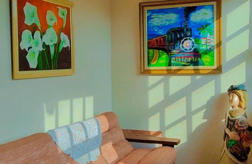 Ouro Preto Apartamento | Suíte com Vista Para a Montanha