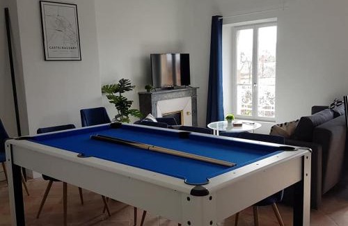 Castelnaudary Apartamento | Suite Mermoz -T3- Belle vue - Billard-wifi-Vélo
