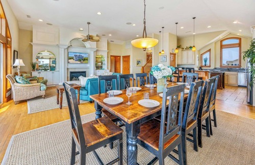 Wind Over Waves Casa | SUMMER SAVINGS- Soundfront Dog Friendly w/ Pool, Hot Tub, Elevator, Private Pier
