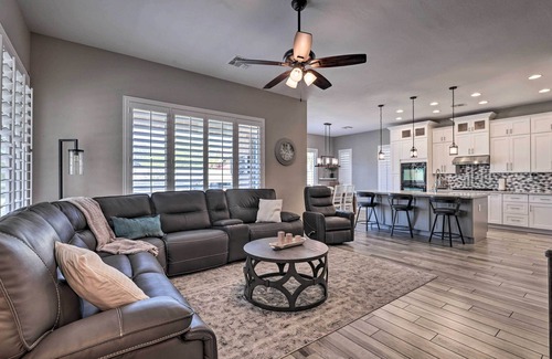 Montecito in Estrella Casa | Sun-Dappled Goodyear Home w/ Hot Tub & Fire Pit