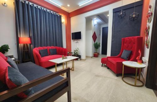 Greater Kailash Apartamento | Sunlit Premium 1BHK Suite with big kitchen 9