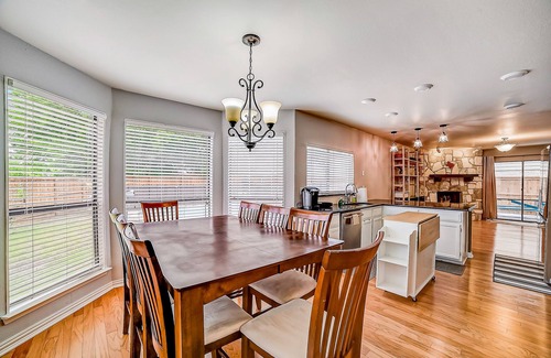 North San Antonio - SAT Casa | Sunny home with private outdoor pool, enclosed backyard, desks, W/D, AC
