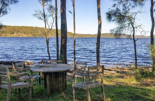 Smiths Lake Casa | Atardecer en Sandbar - Pacific Palms Holidays