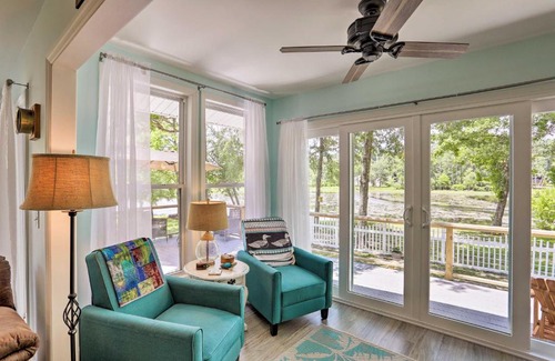 Sea Trail Casa | Sunset Beach Home with Lake Views, 3 Mi to Coast