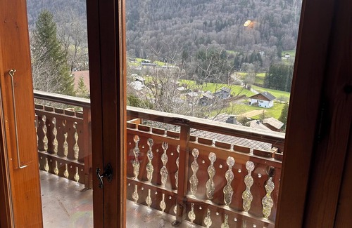 Mieussy Chalet De Esquí | Superb chalet with fireplace and breathtaking view of the hamlet