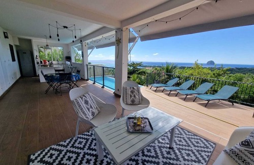 Le Diamant Villa | HERMOSO APARTAMENTO DE 2 DORMITORIOS 2 HABITACIONES DE AGUA PISCINA VISTA AL MAR