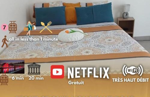 Aubervilliers Apartamento | Superbe appartement 1min métro7 Rez-de-chaussée