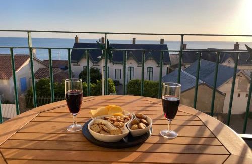 Saint-Hilaire-de-Riez Apartamento | Superbe duplex accès et vue mer, garage, linge fourni
