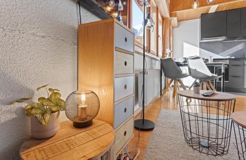 Ovronnaz Apartamento | Superbe studio avec une vue magnifique
