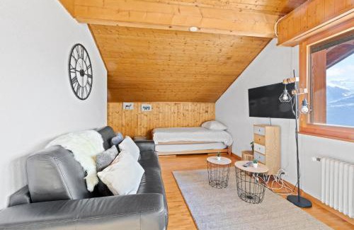 Ovronnaz Apartamento | Superbe studio avec une vue magnifique