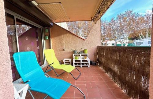 Argeles-sur-Mer Apartamento | Superbe T2 Rez-de-Jardin Proche Plage avec Terrasse et Parkings - Argelès-sur-Mer - FR-1-388-220