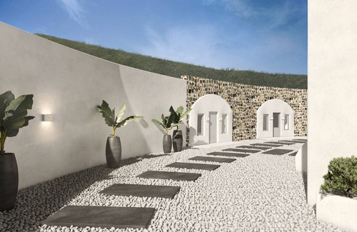 Vourvoulos Casa | Superior Cave Suite with Private Pool & Sea View - Siete Mares Luxury Suites