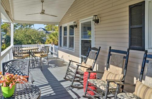 Surfside Beach Casa | Surfside Beach Canal-Front Home Walk to Beach!