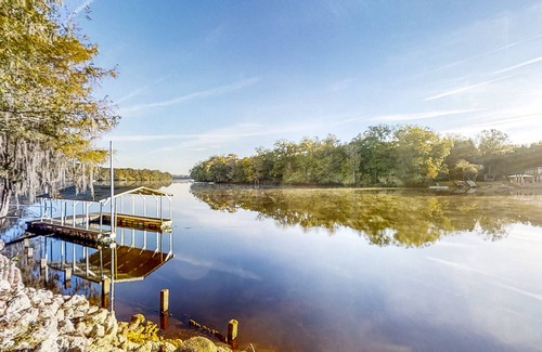 Old Town Casa | Suwannee River Home with Kayaks, Boat Dock & Launch, Riverfront Deck, Dogs OK