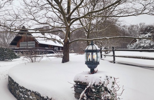 Watertown Casa | Swiss Chalet amidst sixteen acres in Litchfield Hills surrounded by land trust