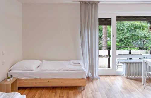 Krefeld Apartamento | T&K Apartments - Krefeld - 1 Zimmer Apartment mit schönem Gartenblick - 25min FAIR DUS