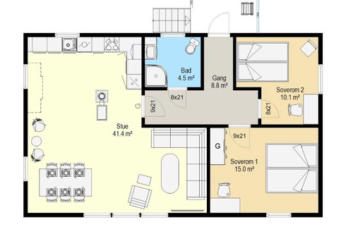 Vestvagøy Apartamento | T-R Huset i Hellosan