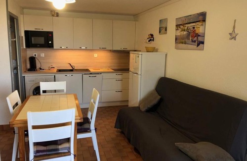 Le Barcares Apartamento | T2 Cabine 4 pers, Terrasse, Parking, Plage à 50m - FR-1-81-529
