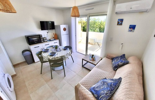 Bravone Apartamento | T2 neuf-VUE MER-CLIMATISE-WIFI-PISCINE- 4 personnes-Classé 3***