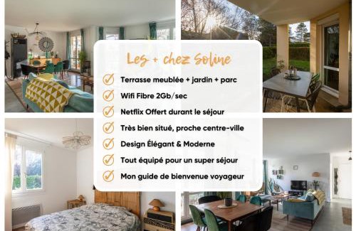 Besancon Apartamento | T3 Calme - Idéal Famille & Pros - Parking - Jardin - WiFi - Netflix