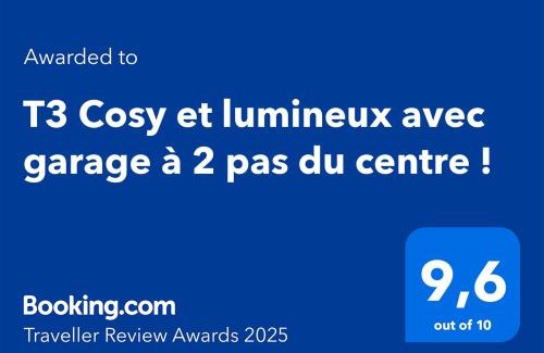 Quartier Administrations Apartamento | T3 Cosy et lumineux avec garage à 2 pas du centre !