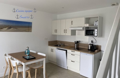 Fort-Mahon-Plage Apartamento | T3 duplex hyper center fort mahon 700 meters from the beach close to all shops.