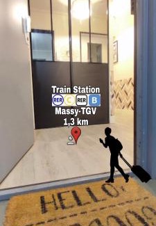 Massy Apartamento | T4 Massy TGV by Beds4Wanderlust - 80m2 avec Terrasse et bureau - proche coulée verte - idéal Pro ou Famille