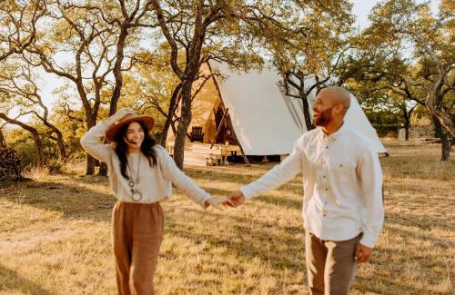 Oatmeal Otro | Talula Mesa Glamping Resort - Austin Hill Country