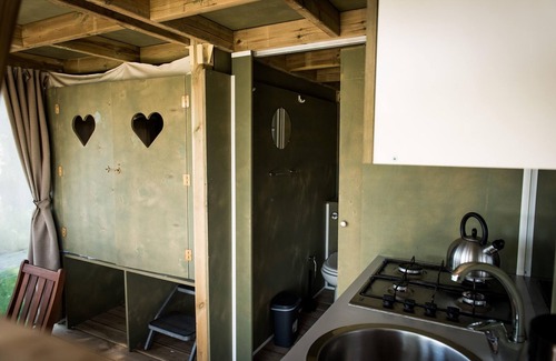 Zutendaal Casa | Tienda lodge con baño a 16 km de Maastricht