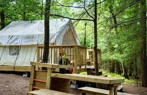 Kauneonga Lake Alquiler De RV | Tentrr Signature Site - Come As You Are at the Tentrr Catskill Retreat - Stream
