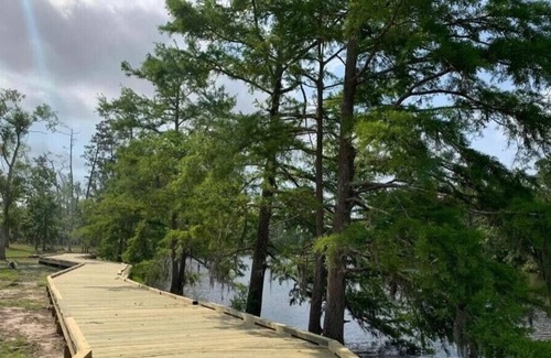 Lake Charles Alquiler De RV | Tentrr State Park Site - Louisiana Sam Houston Jones State Park - Lagoon View A