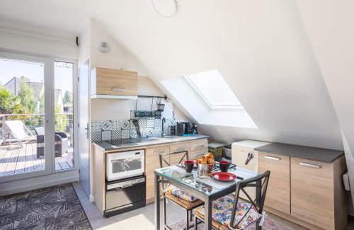 Nord-Saint-Martin Apartamento | Teranga - Studio avec grande terrasse dans Rennes