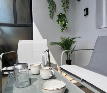 Santo Domingo de la Calzada Apartamento | Terraza en el centro del espolón