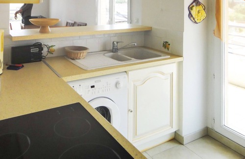 Plaine de la Brague Apartamento | Terraza, piscina, aire acondicionado, vista al mar, cerca de la playa, capacidad para 4 personas, Antibes