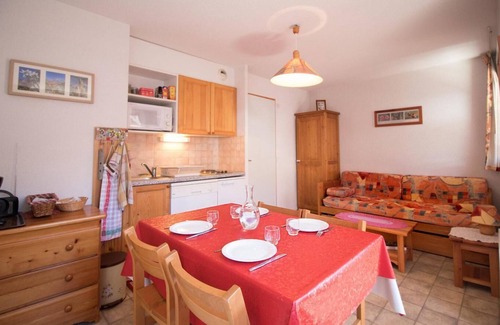 Aussois Apartamento | Terraza, tv, local para esquís, 25m², Aussois