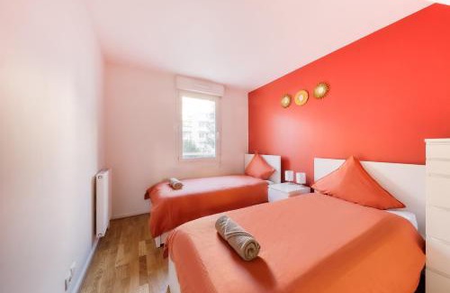 Saint-Denis Apartamento | Terracotta Room - Proche Stade de France & CDG & Paris