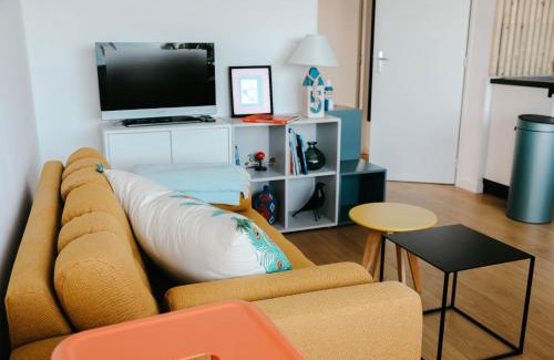 Plouguerneau Apartamento | Terrasse face à l'océan pour 4 personnes