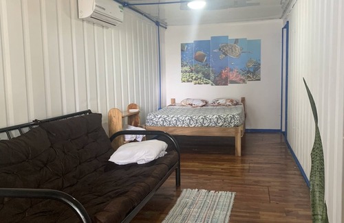 Palma Hotel | Rooms terrace facing the sea in PLaya Blanca, 5km from La Palma, Puerto Jimenez.