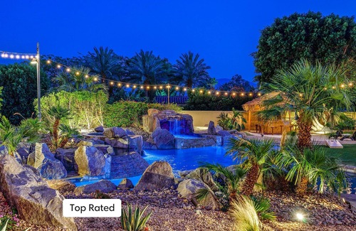 Bermuda Dunes Casa | The Bentley Estate: Karaoke, Grotto, Sauna, Putting Green, BBQ!