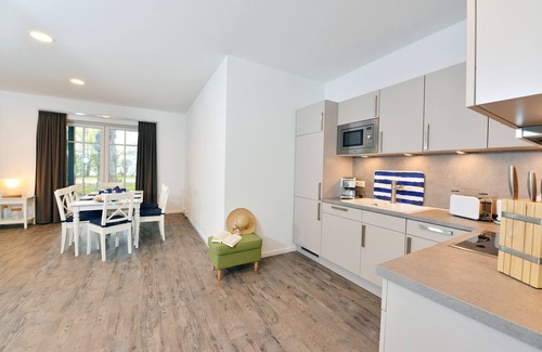 Ralswiek Apartamento | The Blaues Haus 1 vacation apartment in Ralswiek offers an ideal retreat for