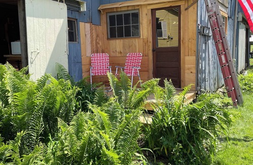 Trumansburg Casa | The Bunkhouse at CrowNestFarm! Dog Welcome! Communal Bathroom and Kitchenette.