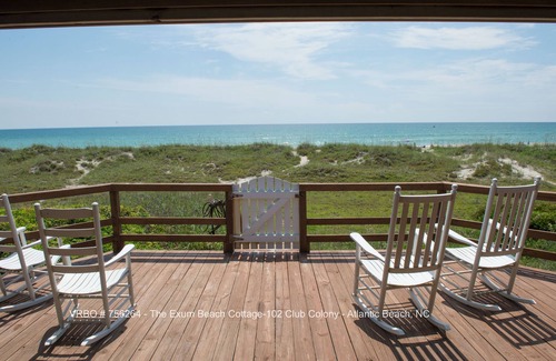 Atlantic Beach Cabaña | The Exum Cottage - Frente a la playa en Atlantic Beach, NC