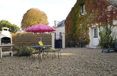 Chambourg-sur-Indre Casa | Las casas rurales de la mansión, La Petite Grange es una casa unifamiliar con jardín