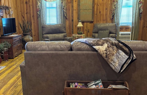 Mountain View Cabina | The Hilltop Cabins - Music Room