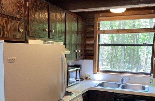 Drasco Cabina | "The Honeymooner" - a rustic, quaint little cabin. OPEN LABOR DAY WEEKEND