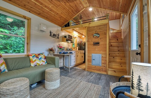 Newport Cabina | The Leconte Tiny Home Overlooking the Pigeon River