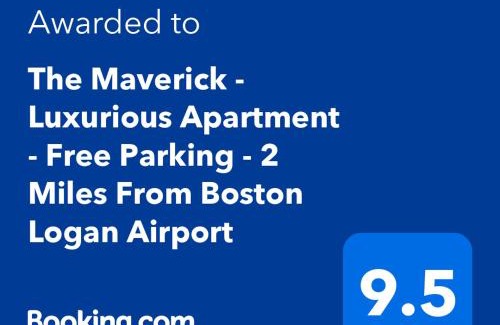 Chelsea Apartamento | The Maverick - Luxurious Apartment - Free Parking - 2 Miles From Boston Logan Airport