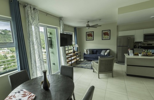 New Kingston Condominio | "The Oasis" PH 1 BR with AC, WiFi, complimentary Netflix & 24/7 security.
